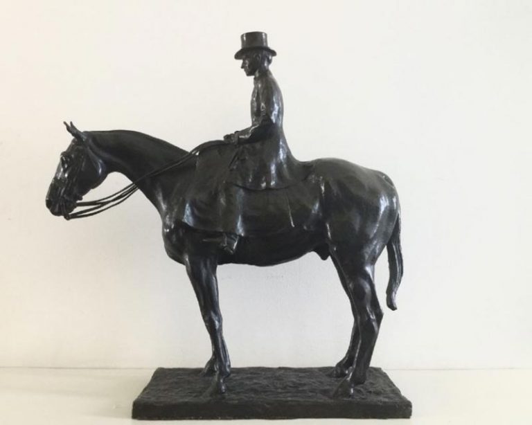 Sidesaddle bronze of Cornelia Averell Harriman Gerry The Artist: Charles Cary Rumsey (1879-1922)
