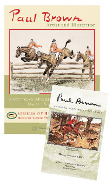 Pamphlets from the American Sporting Artist Series on Paul Brown at the MHHNA