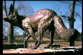 "The Radnor Fox" Bronze Sculpture by Kathleen Friedenberg
