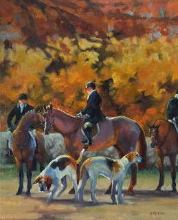 "In the Lane" Painting by Sally Moren