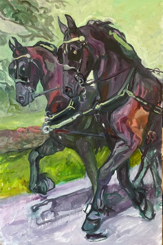 “South on Trappe, I”, Painting by Gail GUIRRERI MASLYK