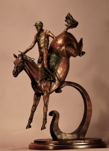 "The Drop" Bronze Sculpture by Kathleen Friedenberg