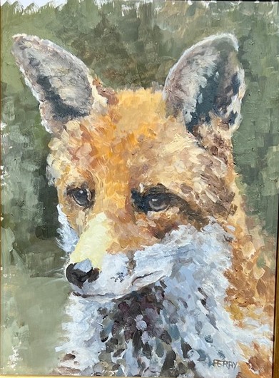Painting of fox